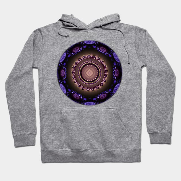 Mandala Geometry Fractal Sacred Yoga Art Mantra Good Vibe Hoodie by twizzler3b